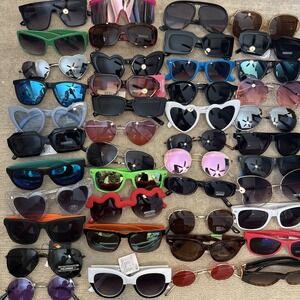 44 Pairs NWT Women's Sunglasses - Trendy, Hot Styles, Oversized, Aviator,Round+